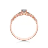 Pierścionek z różowego złota z diamentami AJPZ_062